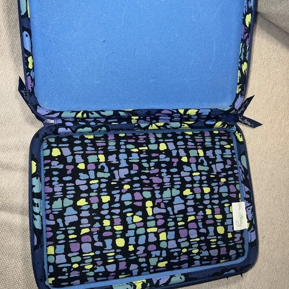 Vera Bradley Blue Bag Case Hard Shell Reader iPad Workstation Floral No strap - Picture 7 of 9